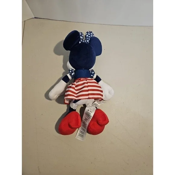 DISNEY PARKS Minnie Mouse Plush American Edition 4th of July 12 Inch - Picture 3 of 5